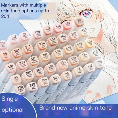 Skin Color Marker - Anime Dual-Tip Art Paint Pen