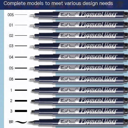 Waterproof Drawing Pens for Students - Soft Tip Set